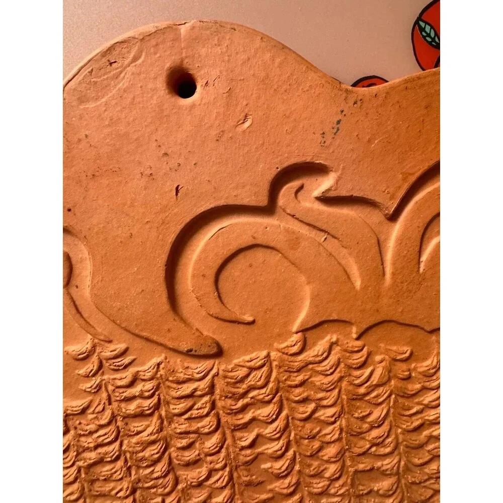 Vintage 1970s Bennington Pottery David Gil Terracotta Chicken Trivet/plaque 1964